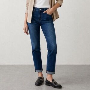 Banana Republic Factory Girlfriend Jeans Dark Wash Straight Leg Size 27/4